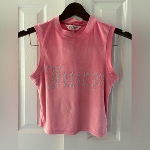 Juicy Couture Pink Rhinestone Tank Top Y2K